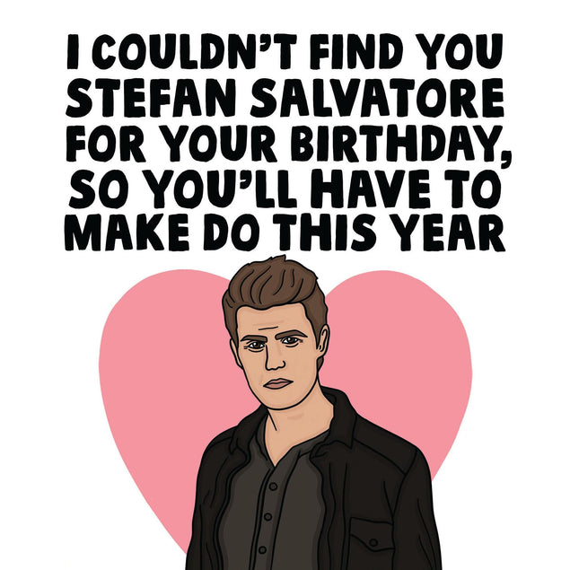 Stefan Salvatore Confetti-exploding Greetings Card