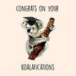 Koalafications Confetti-exploding Greetings Card