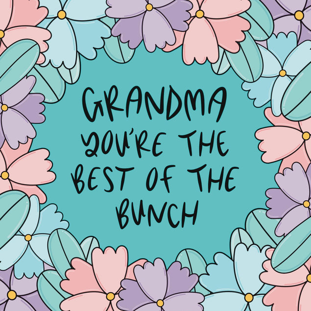 Grandma You're The Best Of The Bunch Confetti-exploding Greetings Card