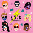 You Rock Happy Birthday Confetti-exploding Greetings Card