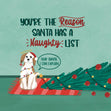 Naughty List Christmas Confetti-exploding Greetings Card