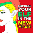 Express Your Elf Happy New Year Confetti-exploding Greetings Card