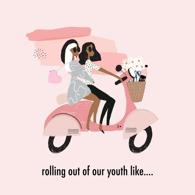 Rolling Out Of Our Youth Confetti-exploding Greetings Card