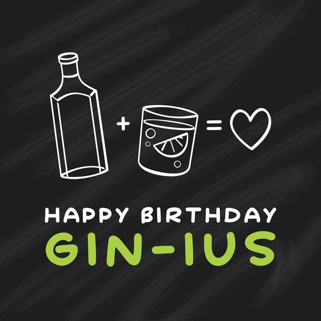 Happy Birthday Gin-Ius Confetti-exploding Greetings Card