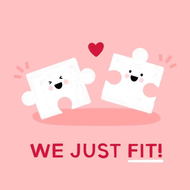 We Just Fit! Confetti-exploding Greetings Card