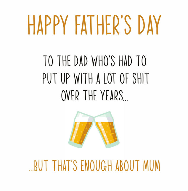 That's Enough About Mum! Confetti-exploding Greetings Card