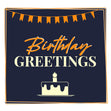 Birthday Greetings Cake Confetti-exploding Greetings Card