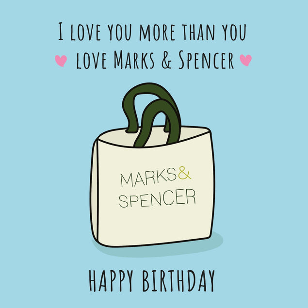 Love You More Than You Love Marks And Spencer Birthday Confetti-exploding Greetings Card