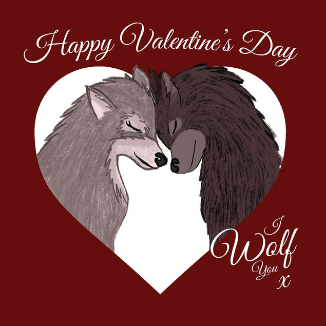 I Wolf You x Confetti-exploding Greetings Card