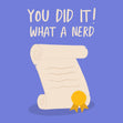 What A Nerd Graduation Confetti-exploding Greetings Card