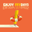 Enjoy Frydays Confetti-exploding Greetings Card