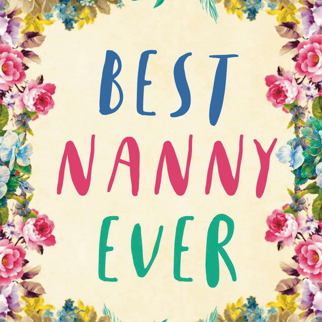 Best Nanny Ever Flower Confetti-exploding Greetings Card