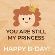 Happy Birthday Princess Confetti-exploding Greetings Card