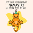 Namastay At Home Birthday Confetti-exploding Greetings Card