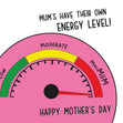 MaxiMUM Energy Level Mother's Day Confetti-exploding Greetings Card