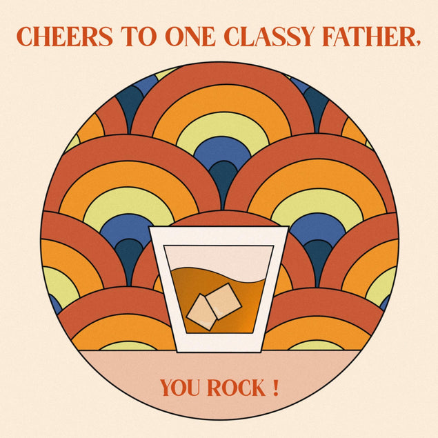 One Classy Father Confetti-exploding Greetings Card