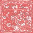 Get Well Teddy Bear Confetti-exploding Greetings Card