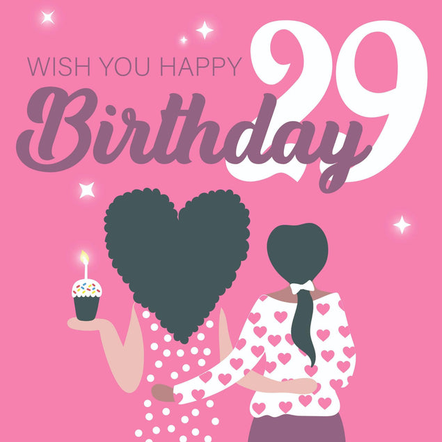 Wish You Happy 29th Birthday Confetti-exploding Greetings Card