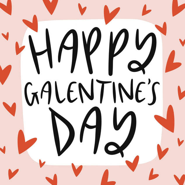 Happy Galentine's Day Confetti-exploding Greetings Card