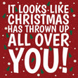Christmas Has Thrown Up On You Confetti-exploding Greetings Card