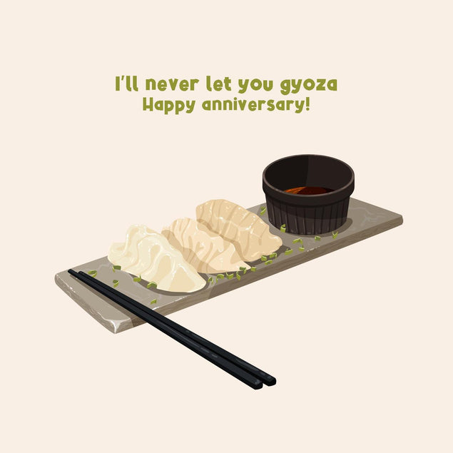 Gyoza Anniversary Confetti-exploding Greetings Card