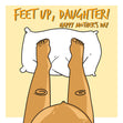 Feet Up Daughter Pregnant Daughter Mother's Day Confetti-exploding Greetings Card