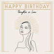 Happy Birthday Daughter-in-law Goddess Confetti-exploding Greetings Card