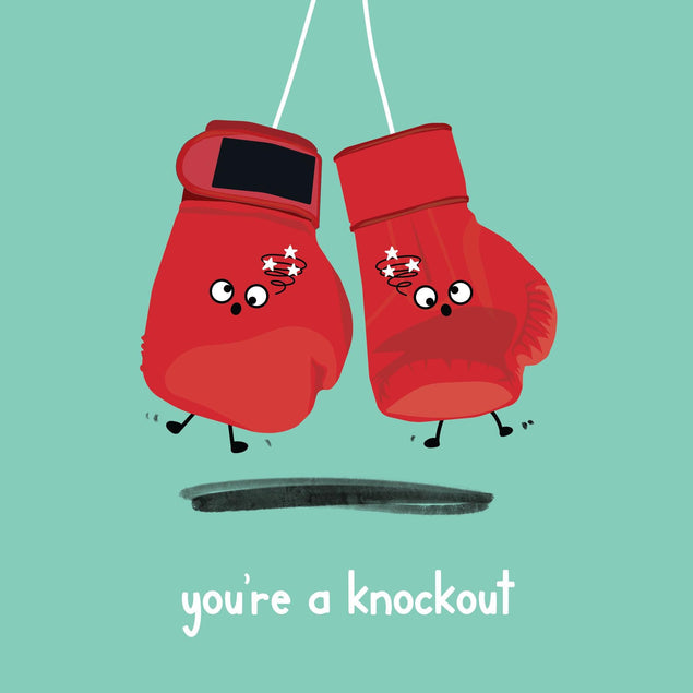 You're A Knockout Confetti-exploding Greetings Card