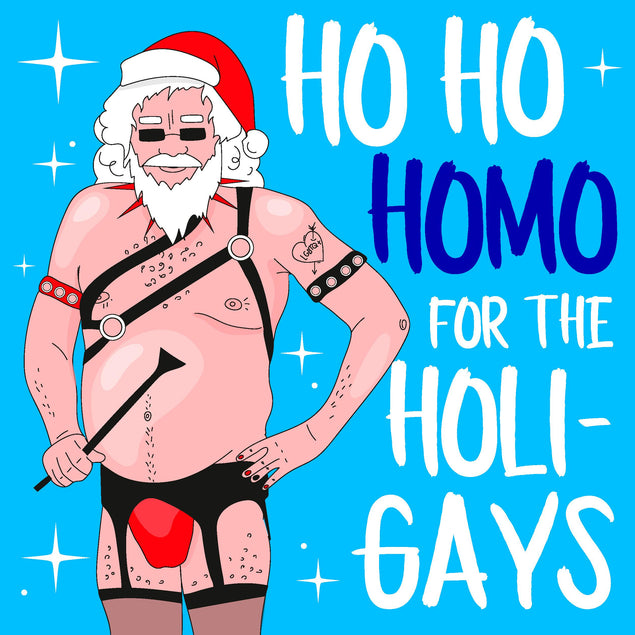 Ho-Ho Homo For The Holi-Gays Christmas Confetti-exploding Greetings Card