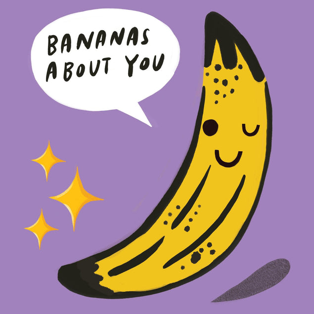 Bananas About You Confetti-exploding Greetings Card