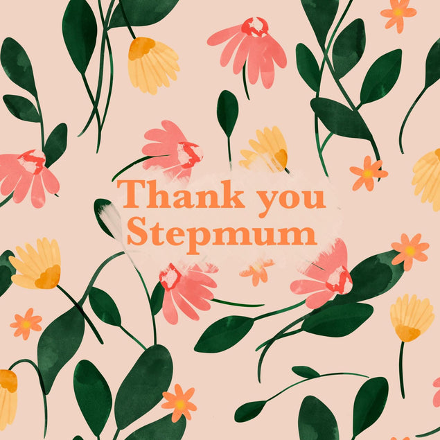 Thank You Stepmum Confetti-exploding Greetings Card