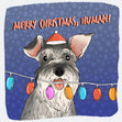 Merry Christmas Schnauzer Confetti-exploding Greetings Card
