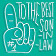 To The Best Son In Law Confetti-exploding Greetings Card
