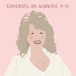 Congrats On Working 9-5 Confetti-exploding Greetings Card
