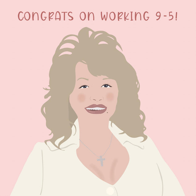 Congrats On Working 9-5 Confetti-exploding Greetings Card