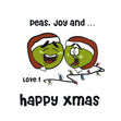 Happy Christmas Peas, Joy And... Confetti-exploding Greetings Card