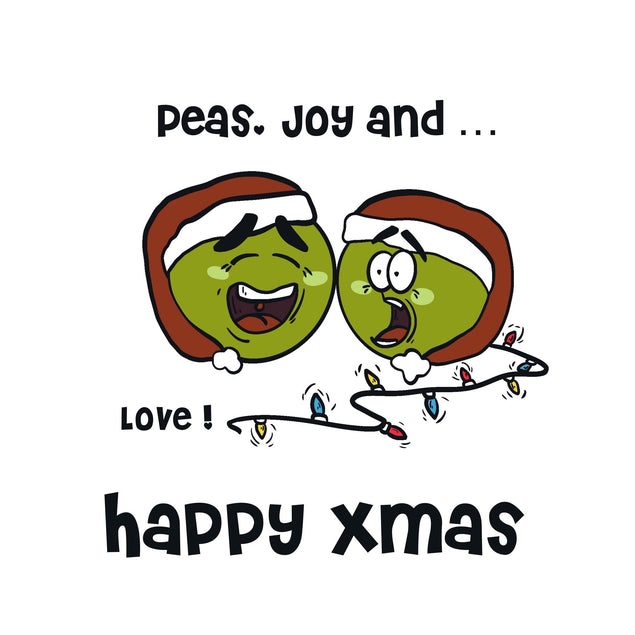 Happy Christmas Peas, Joy And... Confetti-exploding Greetings Card