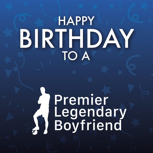 Premier League Boyfriend Football Birthday Confetti-exploding Greetings Card