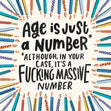 Massive Number Birthday Confetti-exploding Greetings Card