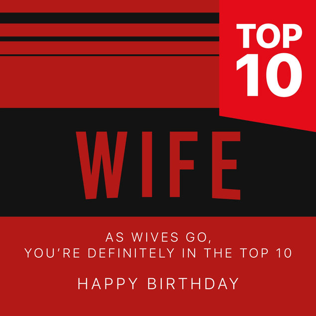 Top 10 Wife Birthday Confetti-exploding Greetings Card