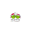 Peas, Joy And Love Christmas Confetti-exploding Greetings Card
