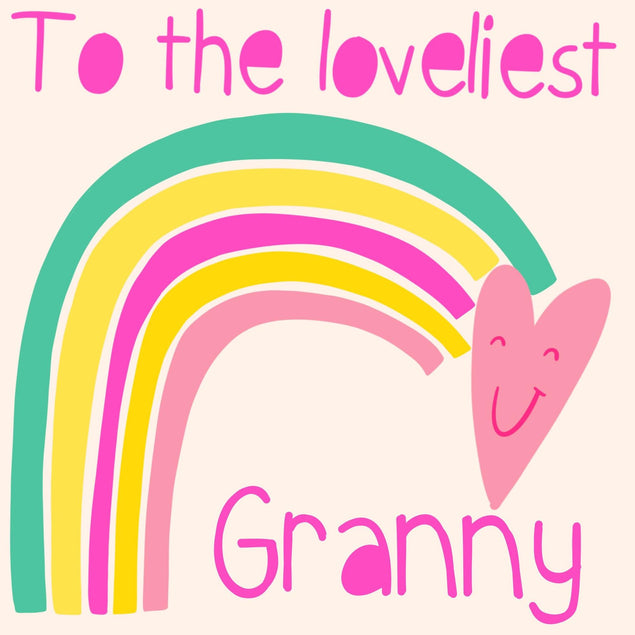 Loveliest Granny Confetti-exploding Greetings Card
