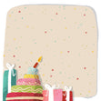 Blank Happy Birthday Cakes Confetti-exploding Greetings Card