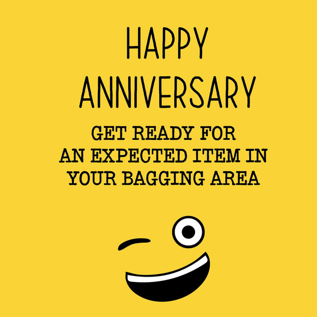 An Expected Item In Bagging Area Confetti-exploding Greetings Card