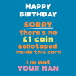 I?m Not Your Nan Birthday Confetti-exploding Greetings Card