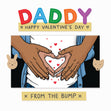 Happy Valentine's Day Daddy From The Bump Confetti-exploding Greetings Card