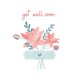 Get Well Bouquet Confetti-exploding Greetings Card