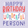 Wonderful Person Confetti-exploding Greetings Card