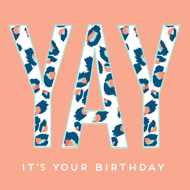 YAY it's your birthday Confetti-exploding Greetings Card