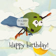 Super Pea Happy Birthday Confetti-exploding Greetings Card
